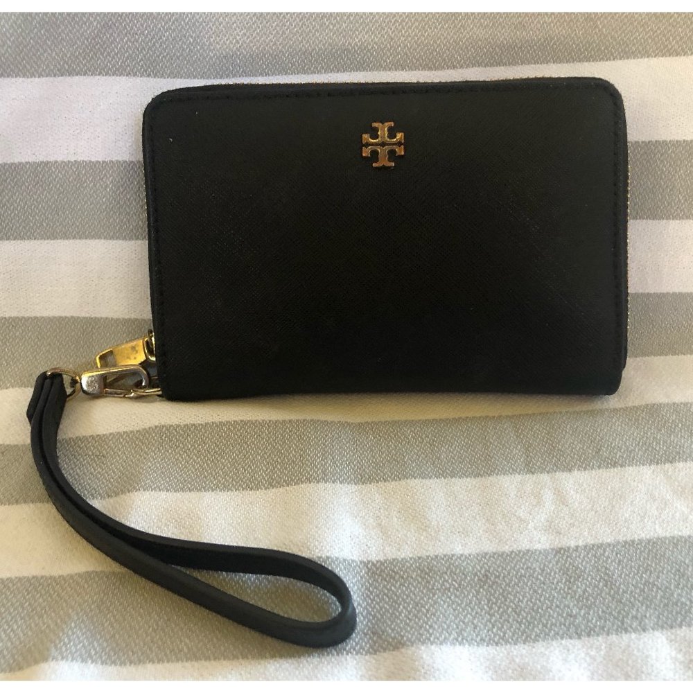 Tory Burch Black Wristlet